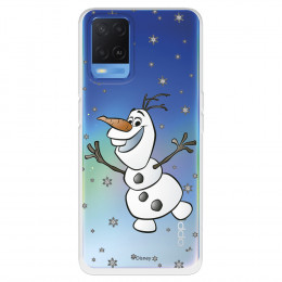 Funda para Oppo A54 4G Oficial de Disney Olaf Transparente - Frozen