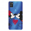 Funda para ZTE Blade A31 Oficial de Disney Mickey y Minnie Beso - Clásicos Disney