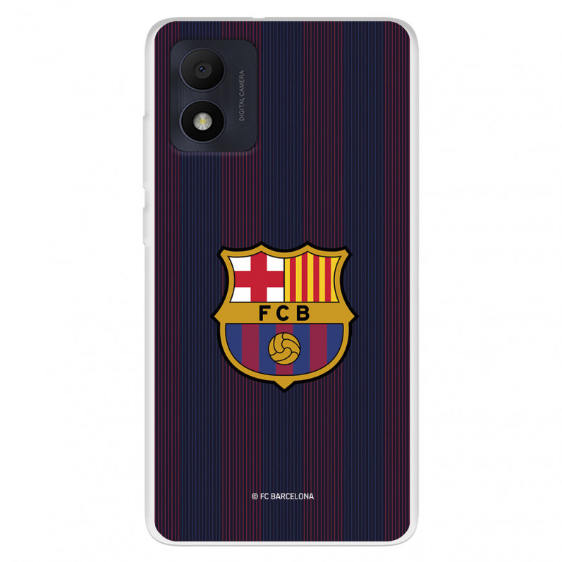 Funda para Alcatel 1B 2022 del FC Barcelona Rayas Blaugrana - Licencia Oficial FC Barcelona