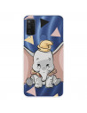 Funda para Alcatel 1 L Pro Oficial de Disney Dumbo Silueta Transparente - Dumbo