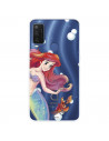 Funda para Alcatel 1 L Pro Oficial de Disney Ariel y Sebastián Burbujas - La Sirenita