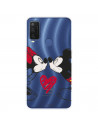 Funda para Alcatel 1 L Pro Oficial de Disney Mickey y Minnie Beso - Clásicos Disney