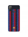 Funda para Alcatel 1S 2021 del FC Barcelona Fondo Rayas Verticales  - Licencia Oficial FC Barcelona