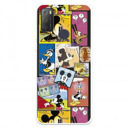 Funda para Alcatel 1S 2021 Oficial de Disney Mickey Comic - Clásicos Disney