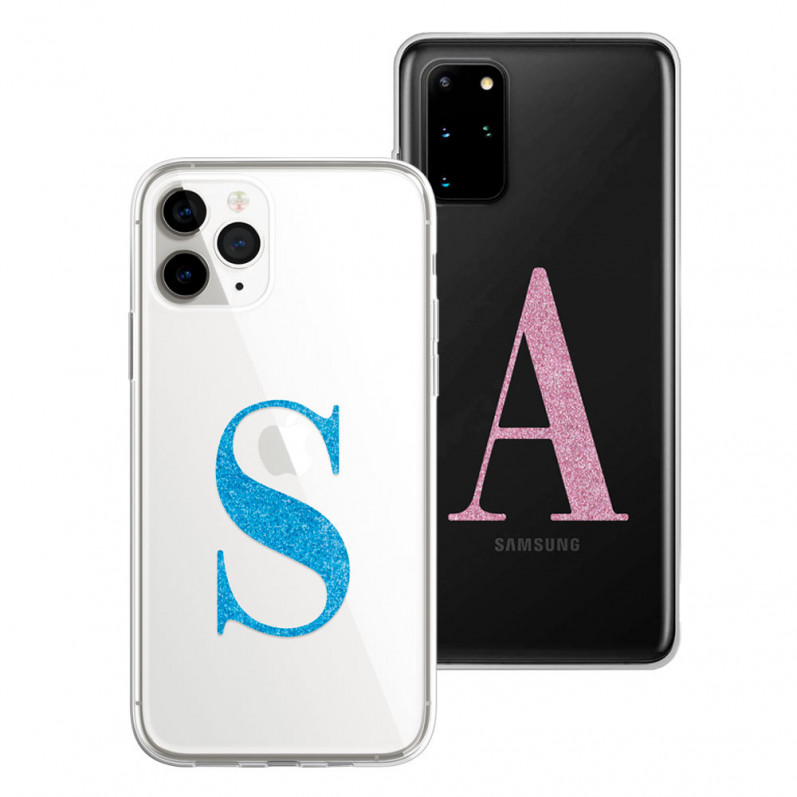 Θήκη σιλικόνης Glitter Initial Case - Limited Edition