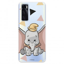 Funda para Vivo Y70 Oficial de Disney Dumbo Silueta Transparente - Dumbo