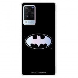 Funda para Vivo X60 Pro Oficial de DC Comics Batman Logo Transparente - DC Comics