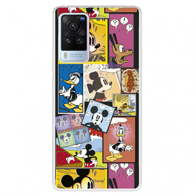 Funda para Vivo X60 Pro Oficial de Disney Mickey Comic - Clásicos Disney