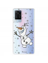 Funda para Vivo X60 Pro Oficial de Disney Olaf Transparente - Frozen