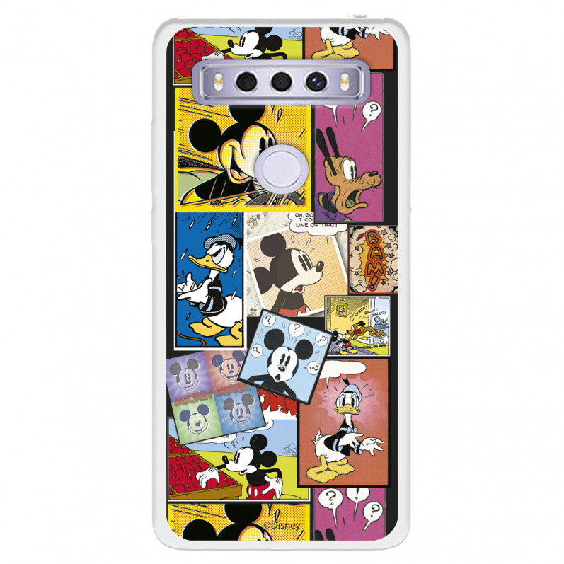 Funda para TCL 10 SE Oficial de Disney Mickey Comic - Clásicos Disney