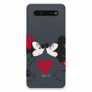 Funda para LG K41s Oficial de Disney Mickey y Minnie Beso - Clásicos Disney