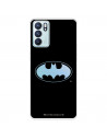 Funda para Oppo Reno6 Oficial de DC Comics Batman Logo Transparente - DC Comics