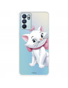 Funda para Oppo Reno6 Oficial de Disney Marie Silueta - Los Aristogatos