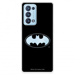 Funda para Oppo Reno6 Pro Oficial de DC Comics Batman Logo Transparente - DC Comics