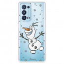 Funda para Oppo Reno6 Pro Oficial de Disney Olaf Transparente - Frozen