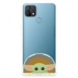 Funda para Oppo A15 Oficial de Star Wars Baby Yoda Sonrisas - The Mandalorian