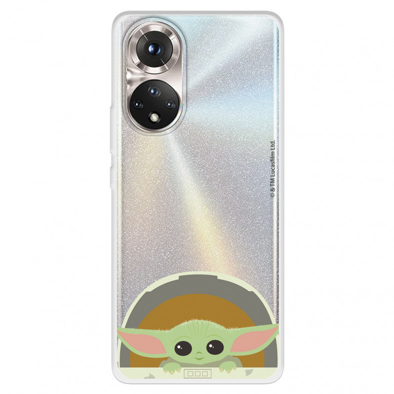 Funda para Huawei Honor 50 5G Oficial de Star Wars Baby Yoda Sonrisas - The Mandalorian