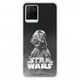 Funda para Vivo Y21S Oficial de Star Wars Darth Vader Fondo negro - Star Wars