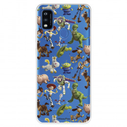 Funda para ZTE Blade A51 Oficial de Disney Muñecos Toy Story Siluetas - Toy Story