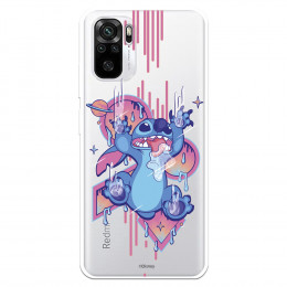 Funda para Xiaomi Redmi Note 10S Oficial de Disney Stitch Graffiti - Lilo & Stitch