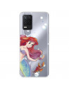 Funda para Realme Narzo 30 5G Oficial de Disney Ariel y Sebastián Burbujas - La Sirenita