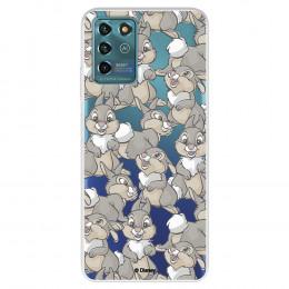 Funda para ZTE Blade V30 Vita Oficial de Disney Tambor Patrones - Bambi