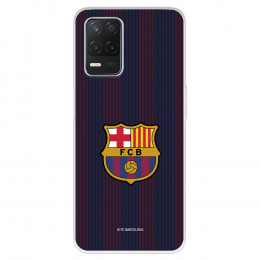 Funda para Realme Narzo 30 5G del Barcelona Rayas Blaugrana - Licencia Oficial FC Barcelona