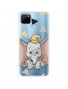 Funda para Realme C21Y Oficial de Disney Dumbo Silueta Transparente - Dumbo