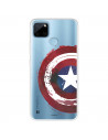 Funda para Realme C21Y Oficial de Marvel Capitán América Escudo Transparente - Marvel