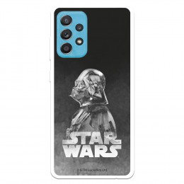 Funda para Samsung Galaxy A52 4G Oficial de Star Wars Darth Vader Fondo negro - Star Wars