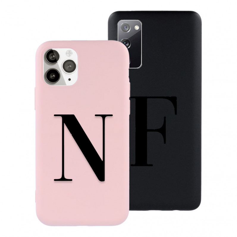 Coque Ultra Soft Initiale Noire - Edition Limitée
