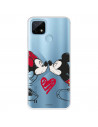 Coque pour Realme C21 Officielle de Disney Mickey et Minnie Bisou - Classiques Disney