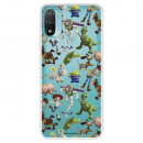 Funda para Motorola Moto E40 Oficial de Disney Muñecos Toy Story Siluetas - Toy Story