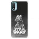 Funda para Motorola Moto E30 Oficial de Star Wars Darth Vader Fondo negro - Star Wars