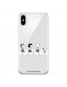 Coque pour iPhone X Officielle de Peanuts Personnages Piétons - Snoopy