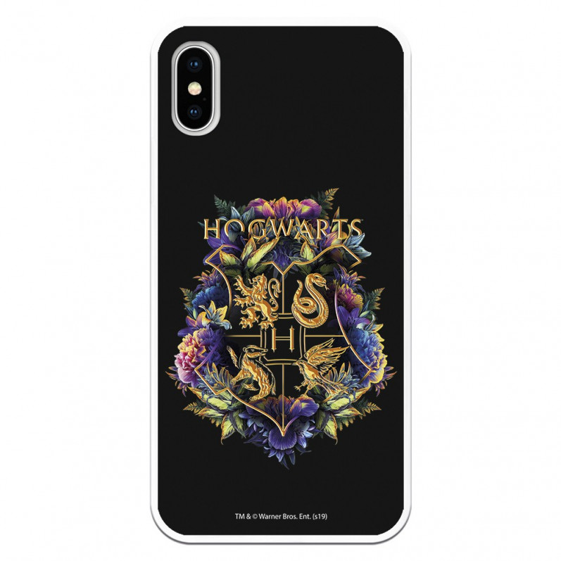 Coque pour iPhone X Officielle de Harry Potter Poudlard Floral - Harry Potter