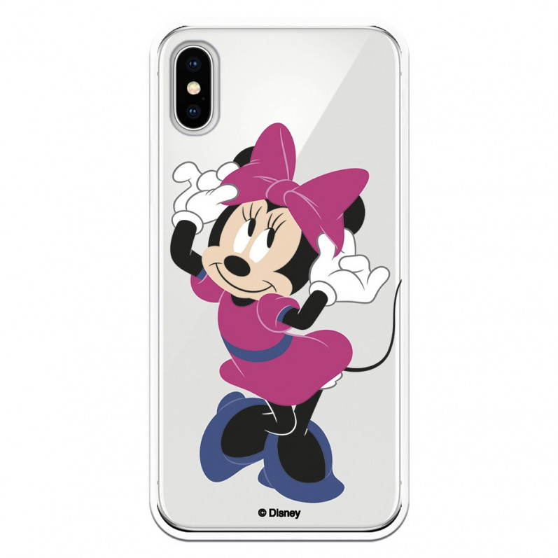 Coque pour iPhone X Officielle de Disney Minnie Rose - Classiques Disney