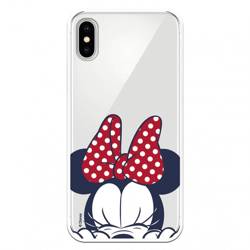 Coque pour iPhone X Officielle de Disney Minnie Visage - Classiques Disney