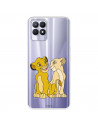 Funda para Realme C11 2021 Oficial de Disney Simba y Nala Silueta - El Rey León