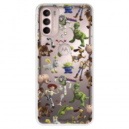 Funda para Motorola Moto G31 Oficial de Disney Muñecos Toy Story Siluetas - Toy Story