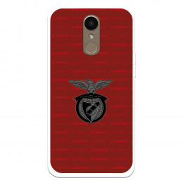 Funda para LG K10 2017 del Escudo Fondo Granate  - Licencia Oficial Benfica