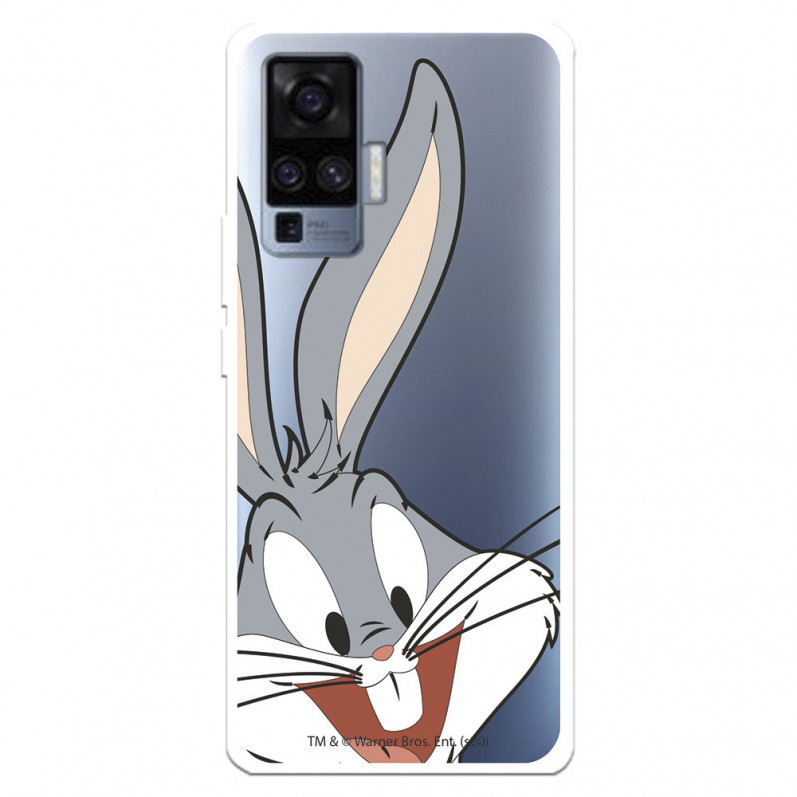 Coque pour Vivo X51 Officielle de Warner Bros Bugs Bunny Silhouette Transparente - Looney Tunes