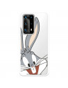 Coque pour Huawei P40 Pro Plus Officielle de Warner Bros Bugs Bunny Silhouette Transparente - Looney Tunes