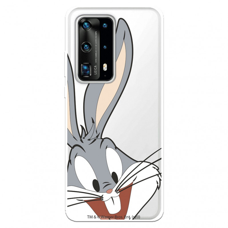 Coque pour Huawei P40 Pro Officielle de Warner Bros Bugs Bunny Silhouette Transparente - Looney Tunes