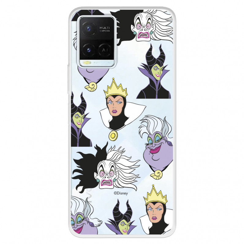 Funda para Vivo Y33s Oficial de Disney Villanas Patrón - Villanas Disney