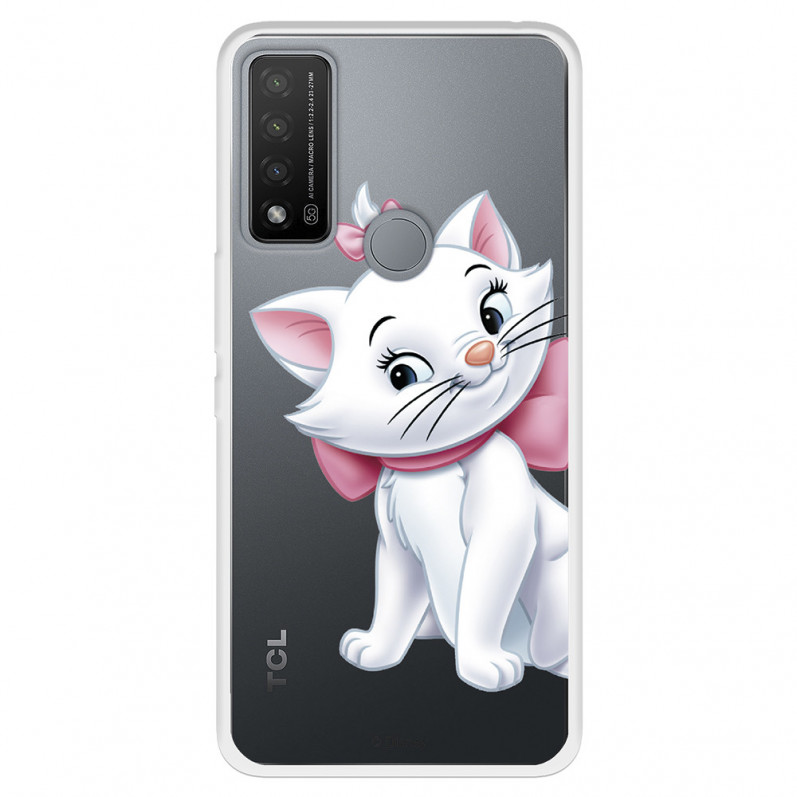 Funda para TCL 20R 5G Oficial de Disney Marie Silueta - Los Aristogatos