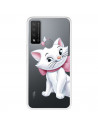 Funda para TCL 20R 5G Oficial de Disney Marie Silueta - Los Aristogatos