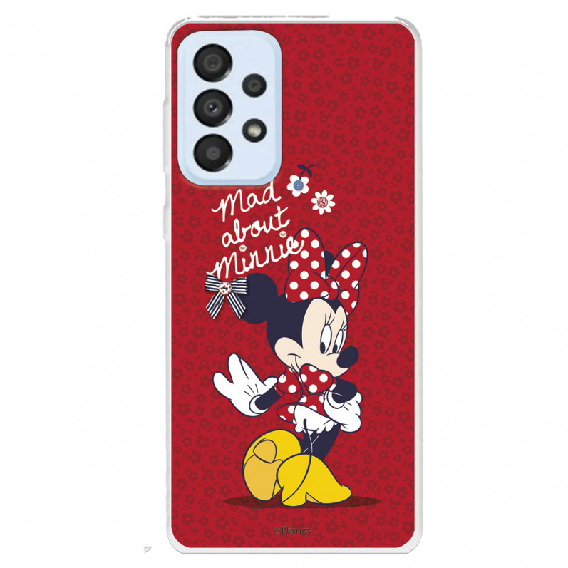 Funda para Samsung Galaxy A33 5G Oficial de Disney Minnie Mad About - Clásicos Disney