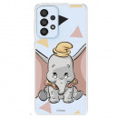 Funda para Samsung Galaxy A33 5G Oficial de Disney Dumbo Silueta Transparente - Dumbo