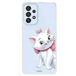 Funda para Samsung Galaxy A33 5G Oficial de Disney Marie Silueta - Los Aristogatos